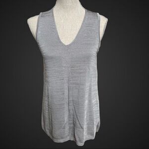 Marla Wynne Gray Knit Tank Top Blouse Size Small New with Tags